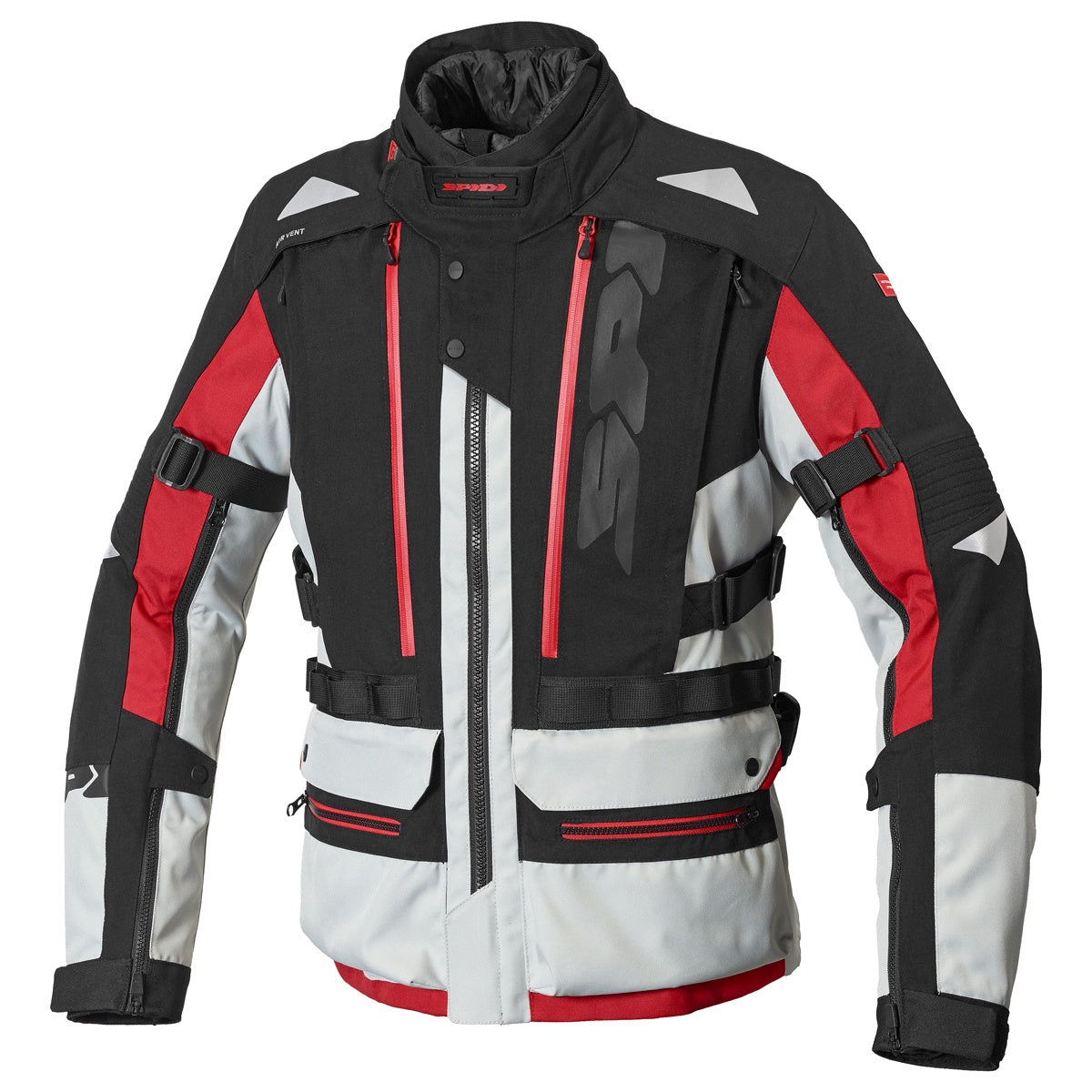 Spidi All Road CE AA Waterproof Textile Jacket - Black / Red