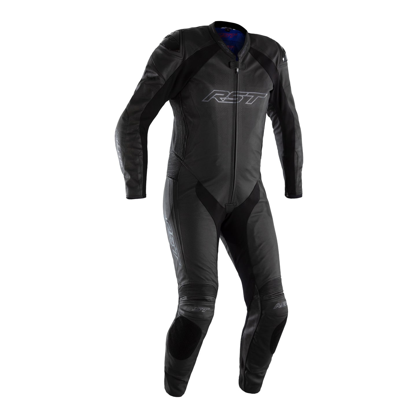 RST Podium Airbag CE Mens Leather Suit - Black