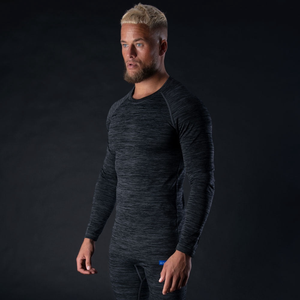 Oxford Advanced Base Layer Mens Top - Charcoal Marl