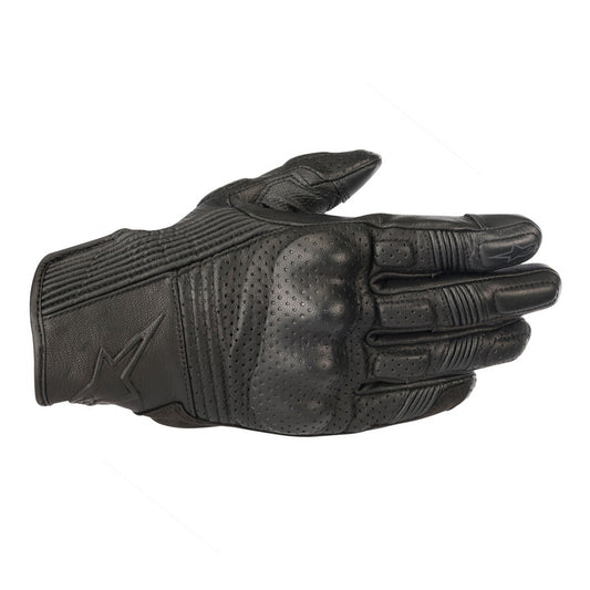 Alpinestars Mustang V2 Leather Gloves - Black / Black