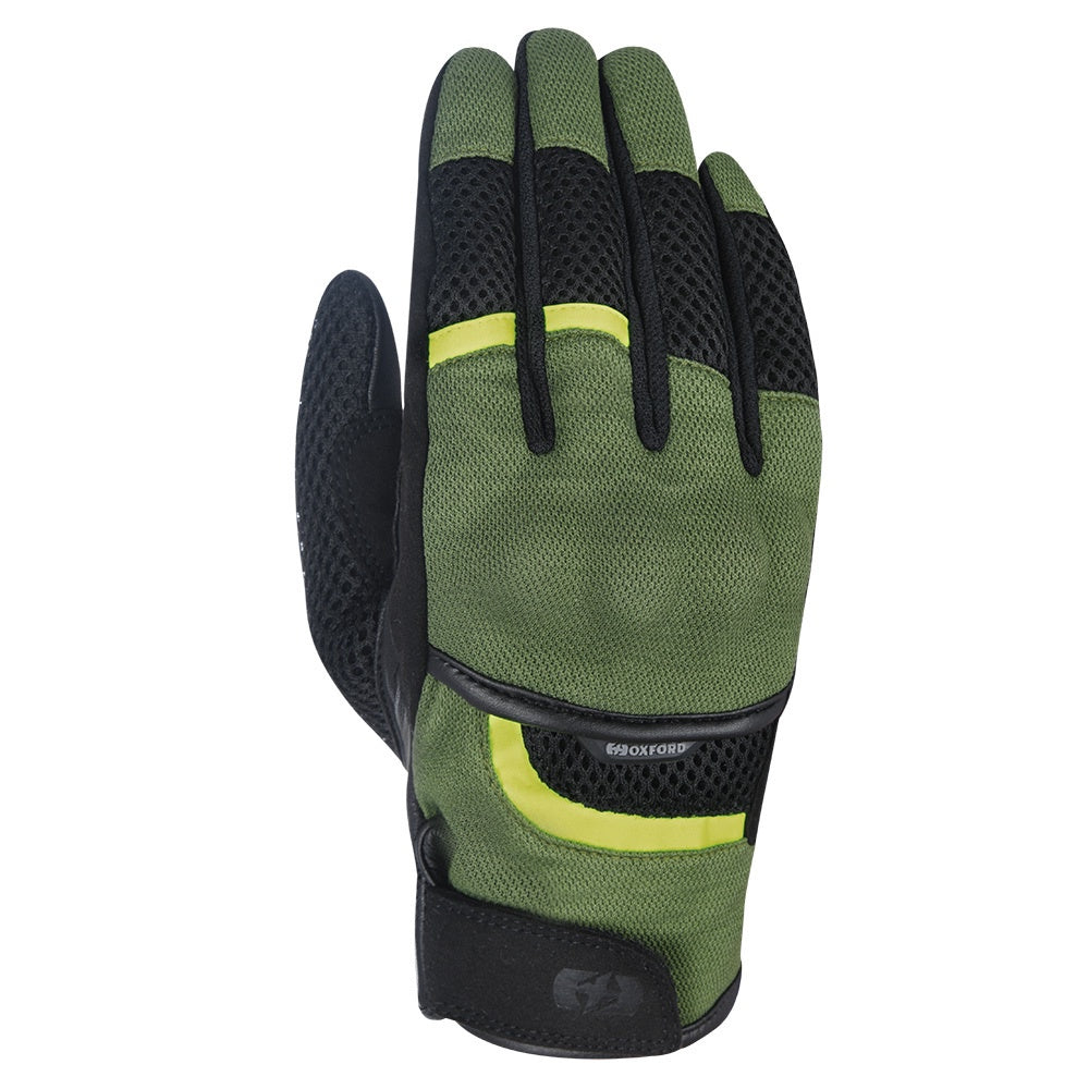 Oxford Brisbane Air Short Summer Gloves - Green / Black