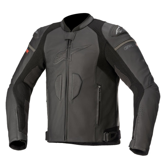 Alpinestars GP Plus R V3 Rideknit Leather Jacket - Black / Black