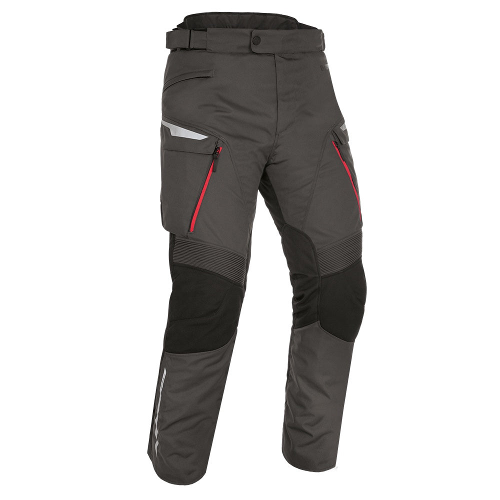 Oxford Montreal 4.0 Dry2Dry Textile Waterproof Trousers - Black / Grey / Red