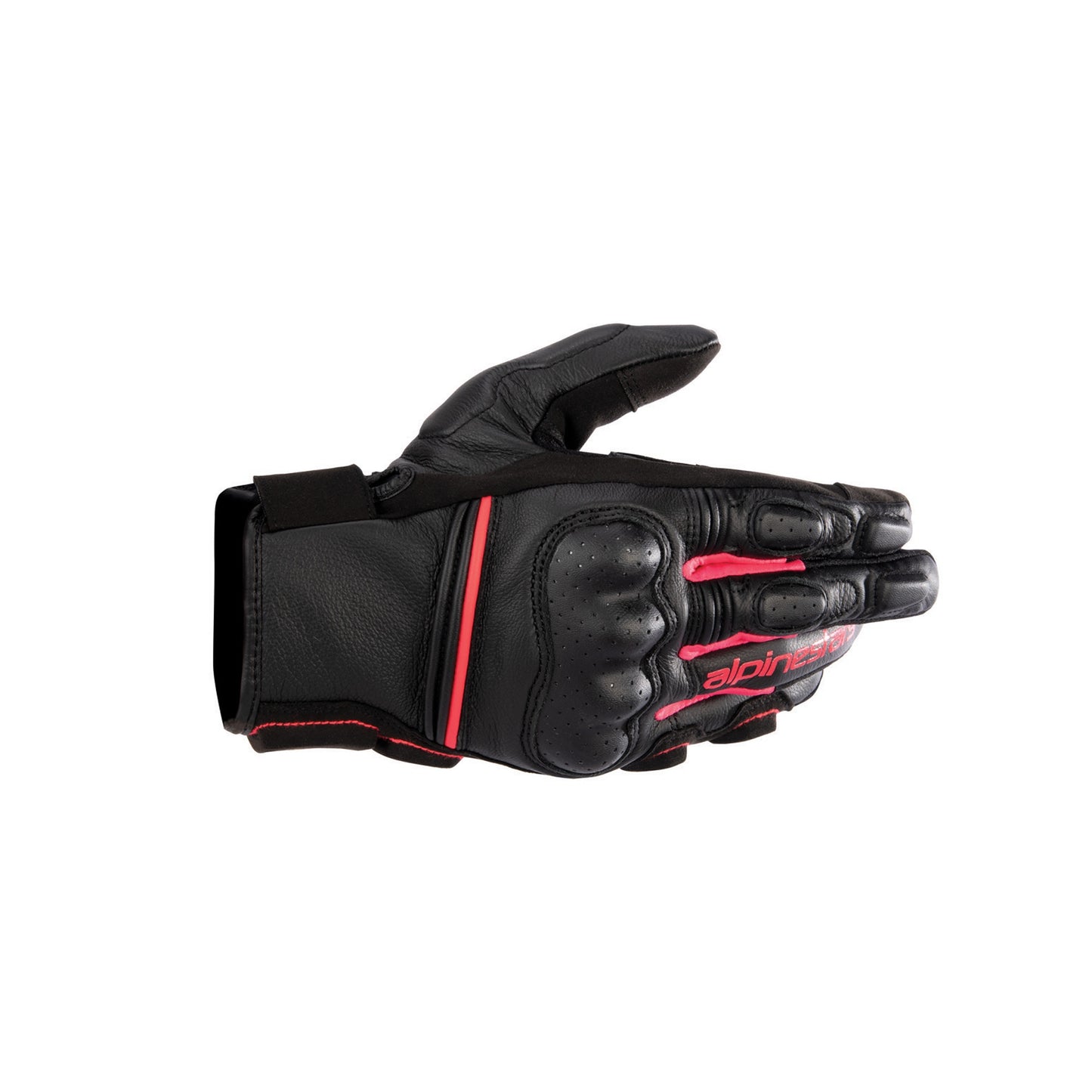 Alpinestars Stella Phenom Leather Gloves - Black / Diva Pink