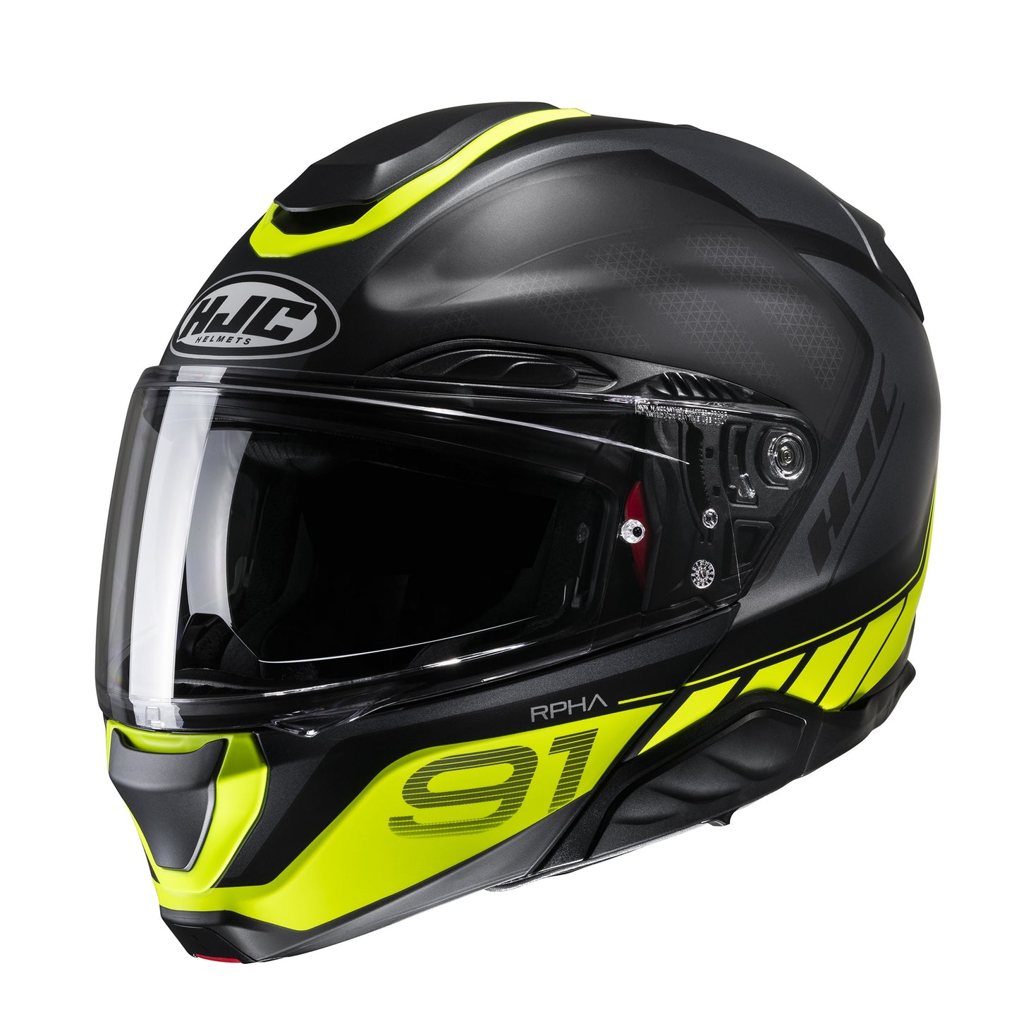 HJC RPHA 91 Rafino Flip Front Helmet - Fluo / Black