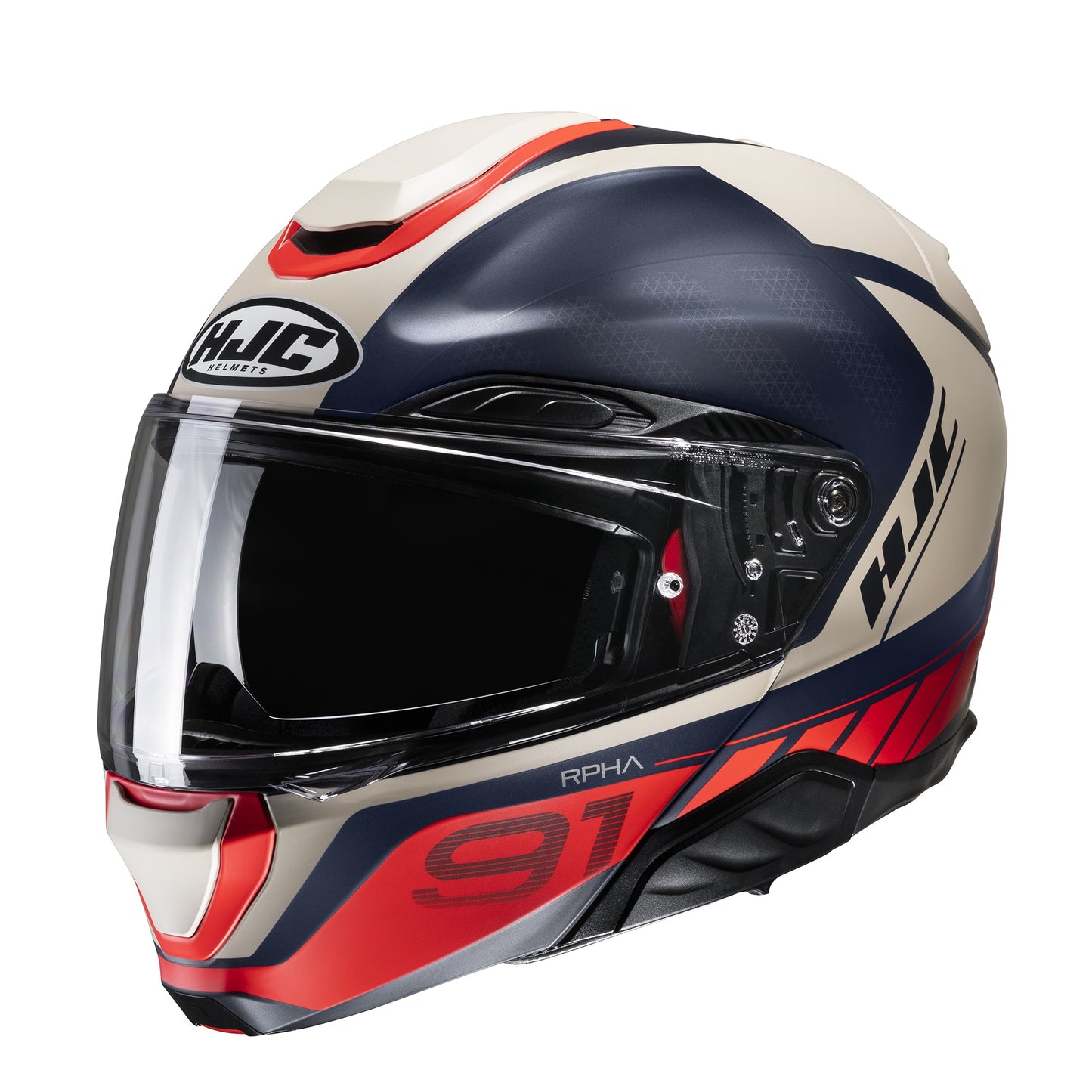 HJC RPHA 91 Rafino Flip Front Helmet - Red