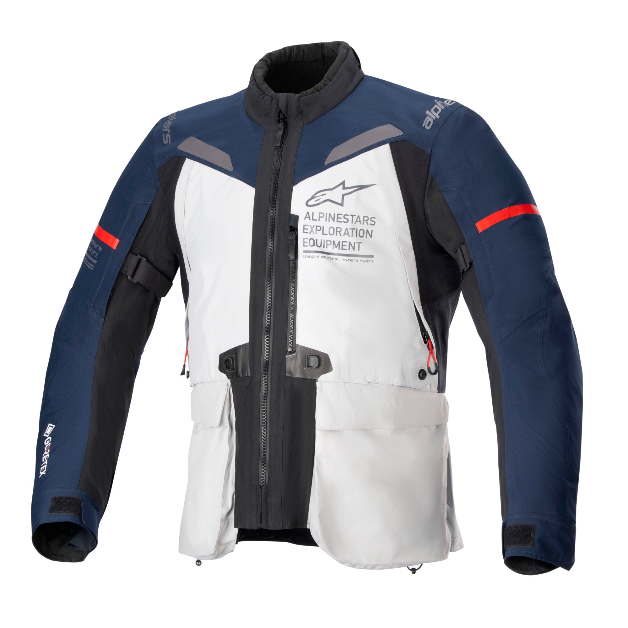 Alpinestars ST-7 2L Gore-Tex Textile Jacket - Ice Gray / Dark Blue / Blk