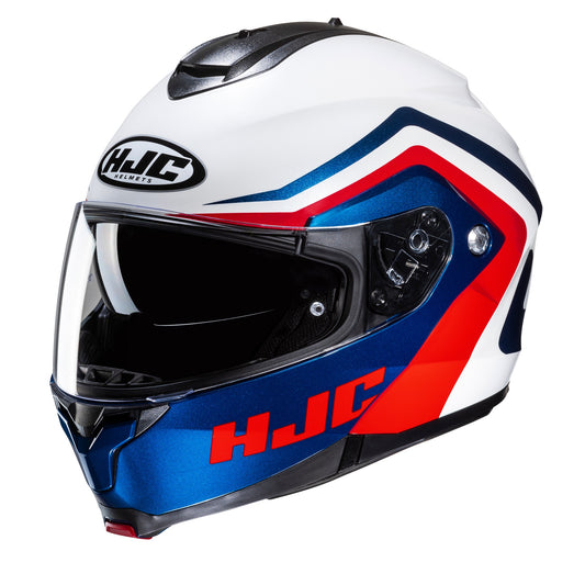 HJC C91N Nepos Flip Front Helmet - White / Blue / Red