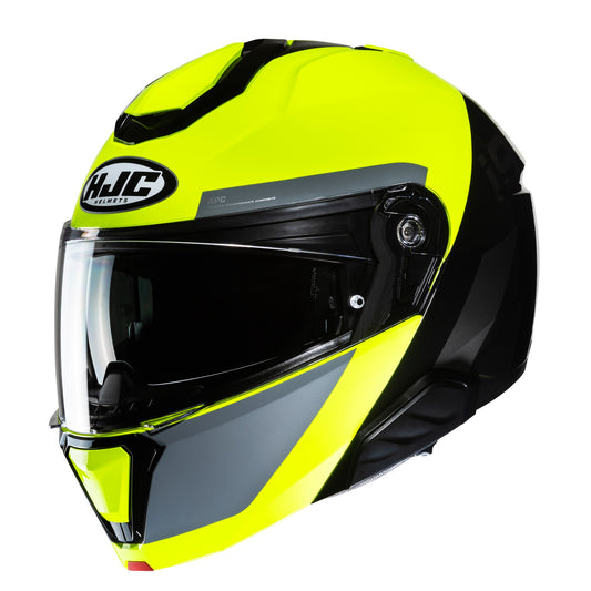 HJC I91 Bina Flip Front Helmet - Yellow