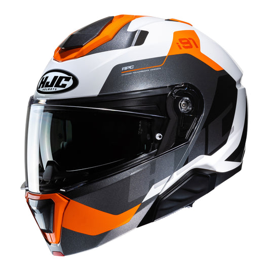 HJC I91 Carst Flip Front Helmet - Orange