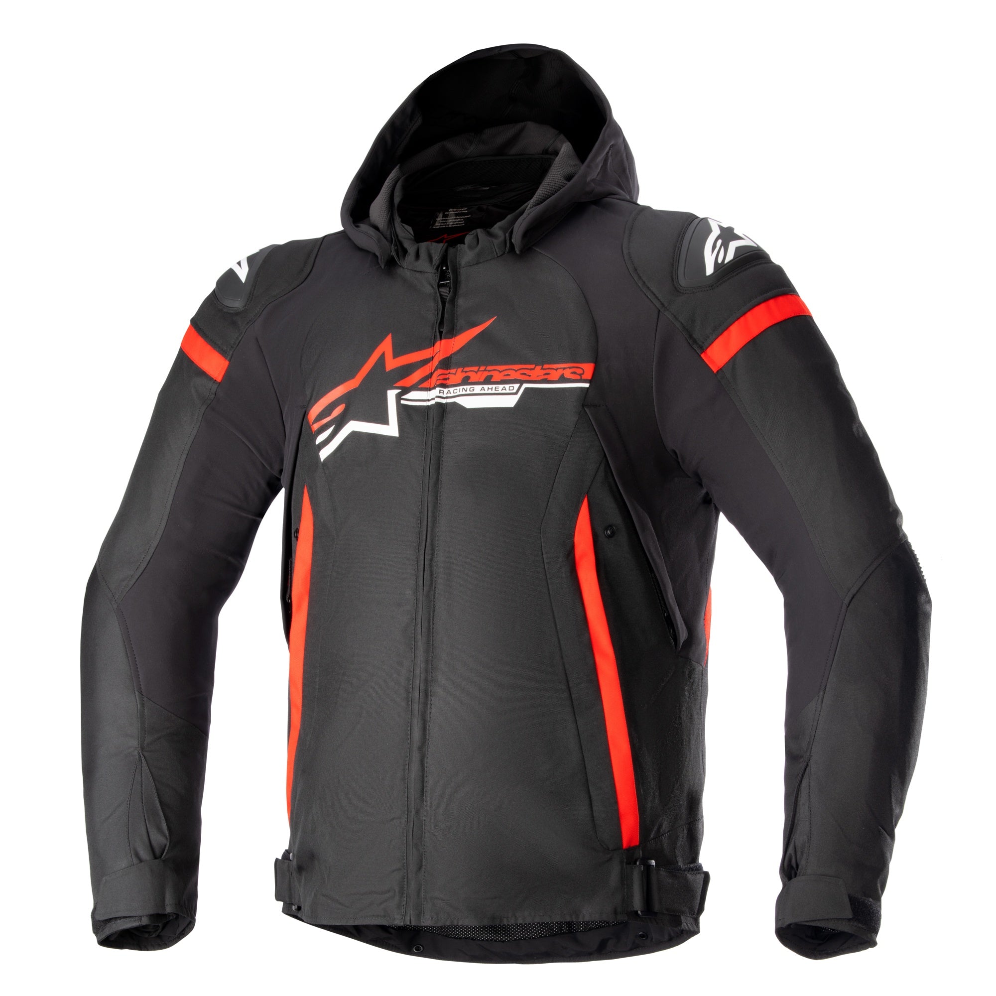 Alpinestars Zaca Waterproof Jacket - Black / Bright Red / White