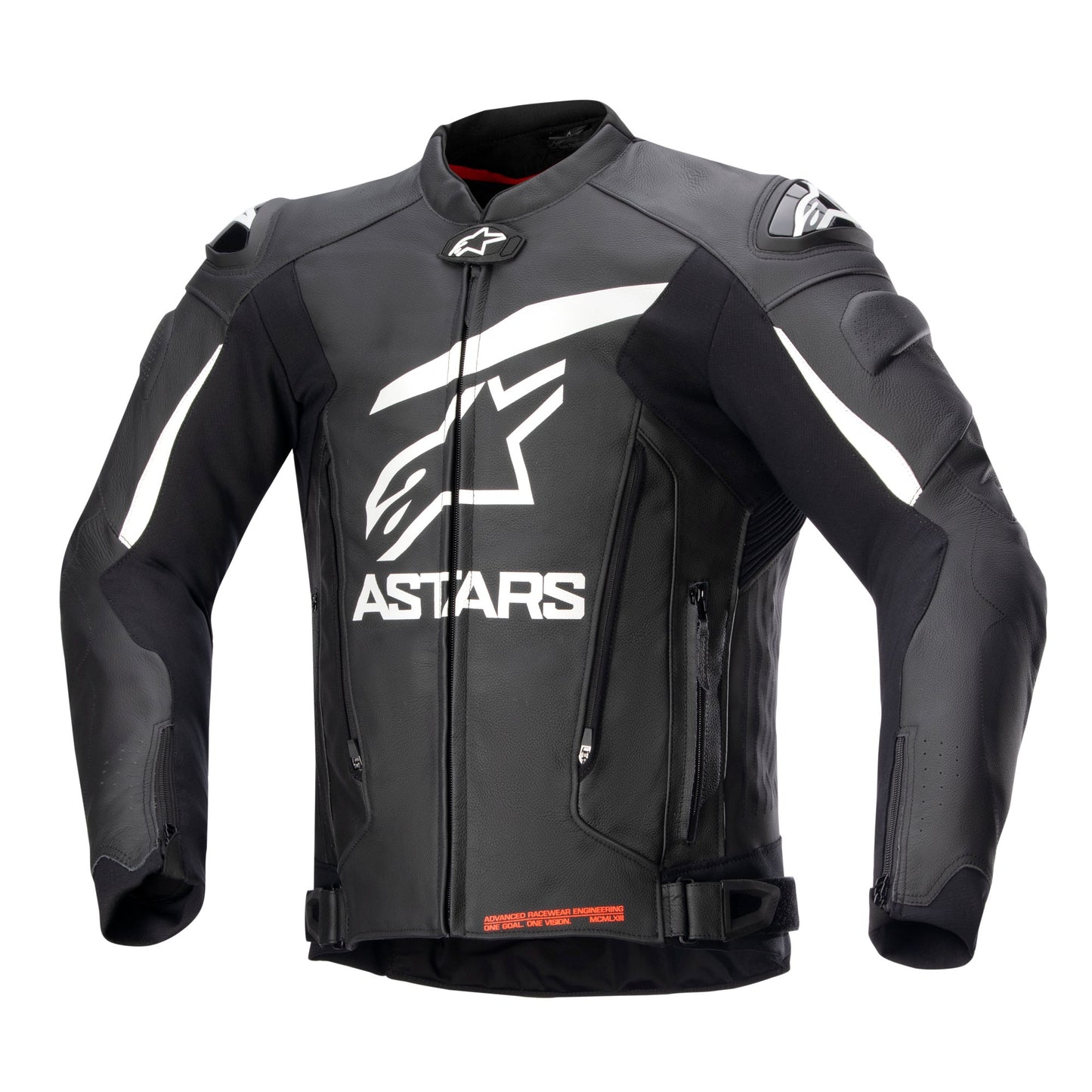 Alpinestars Gp Plus V4 Mens Leather Jacket - Black / White