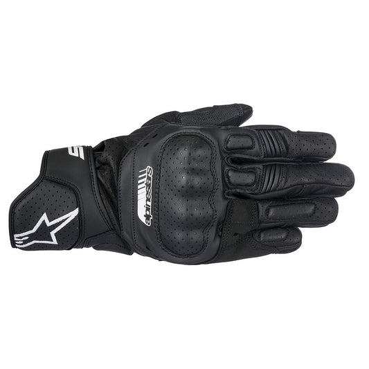 Alpinestars SP-5 Leather Short Gloves - Black / Black