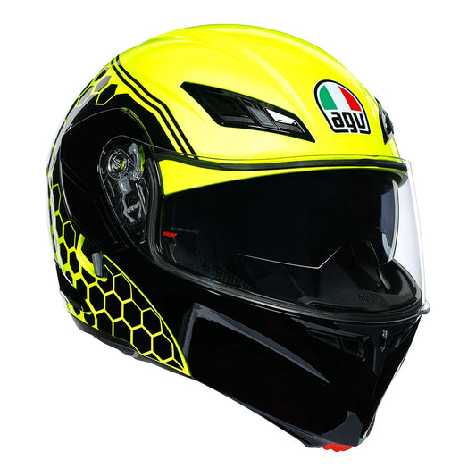 AGV Compact-ST Flip Front Helmet Detroit - Yellow / Black