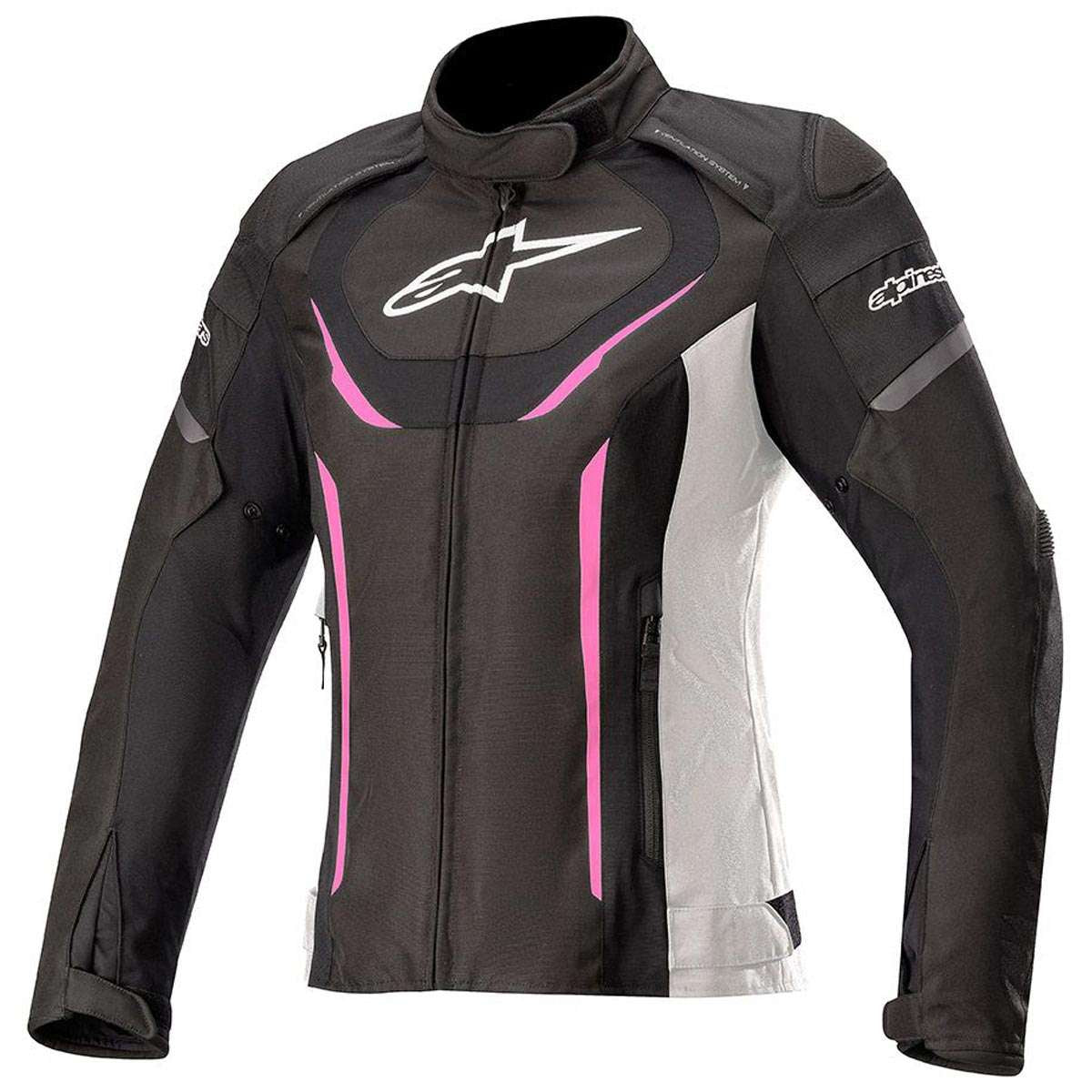 Alpinestars Stella T-Jaws V3 Ladies Waterproof Textile Jacket - Black / Fuchsia