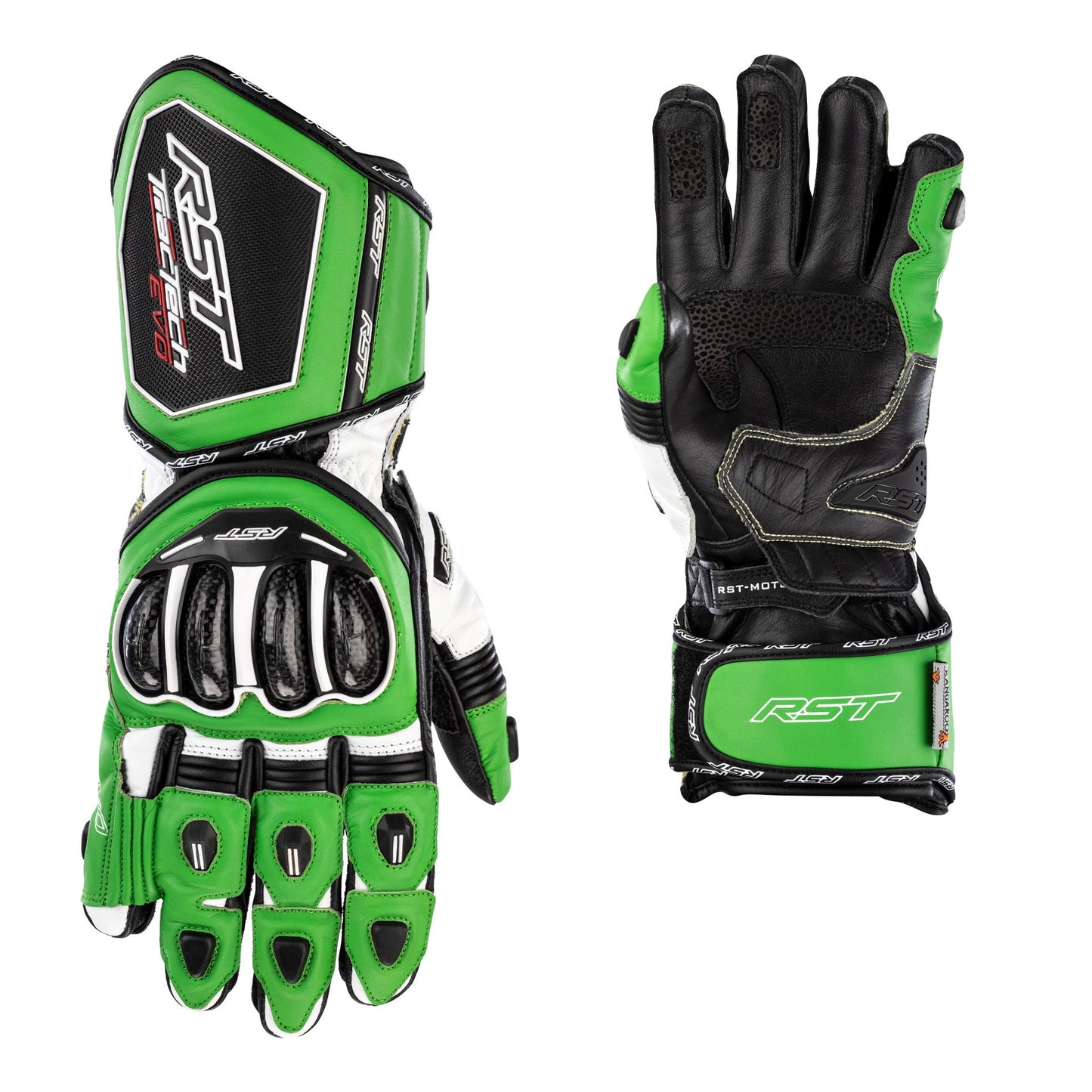 RST Tractech Evo 4 CE Mens Gloves - Green / Black / Black