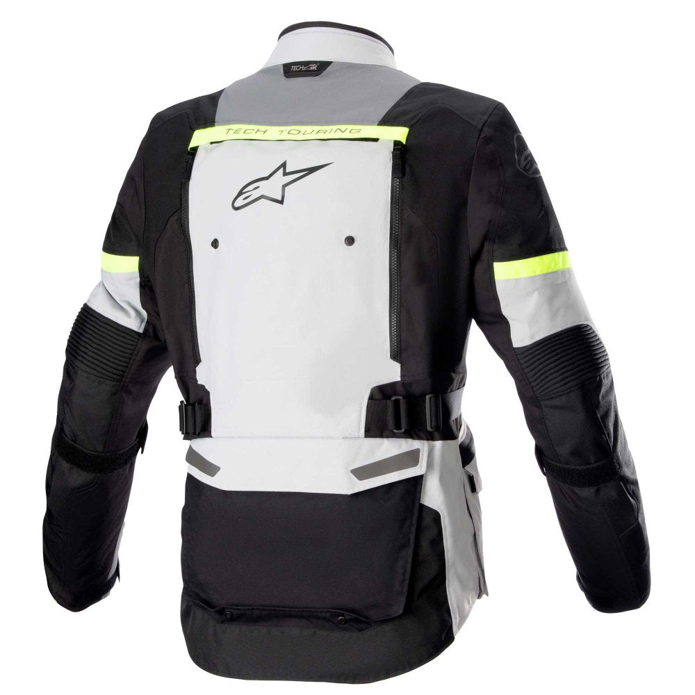 Alpinestars Bogota Pro Textile Drystar Jacket - Ice Grey / Dark Grey / Yellow Fluo