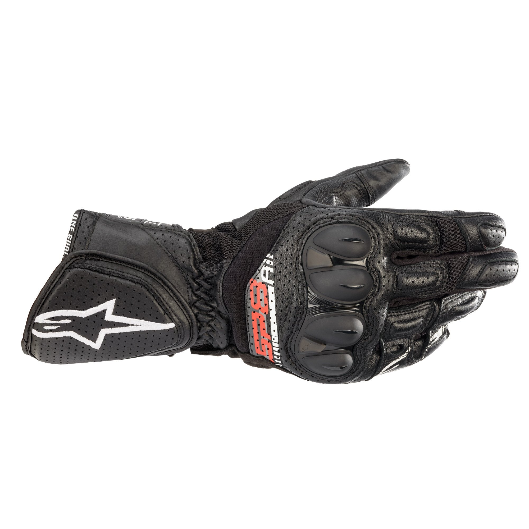 Alpinestars SP-8 V3 Air Perforated Leather Sports Gloves - Black