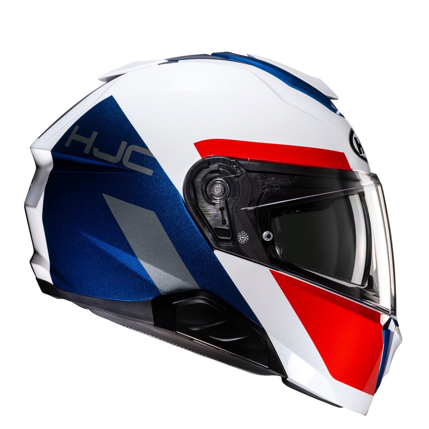 HJC I91 Bina Flip Front Helmet - White Blue Red