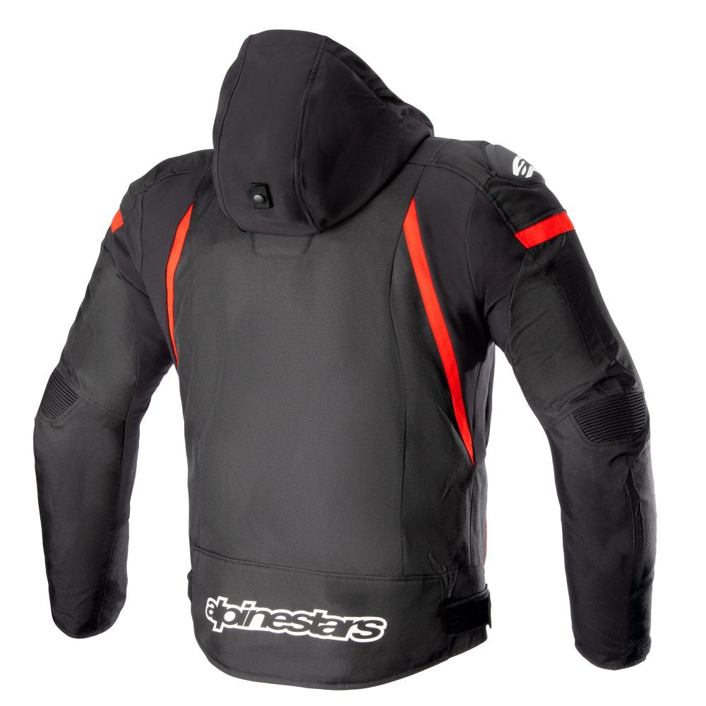 Alpinestars Zaca Waterproof Jacket - Black / Bright Red / White