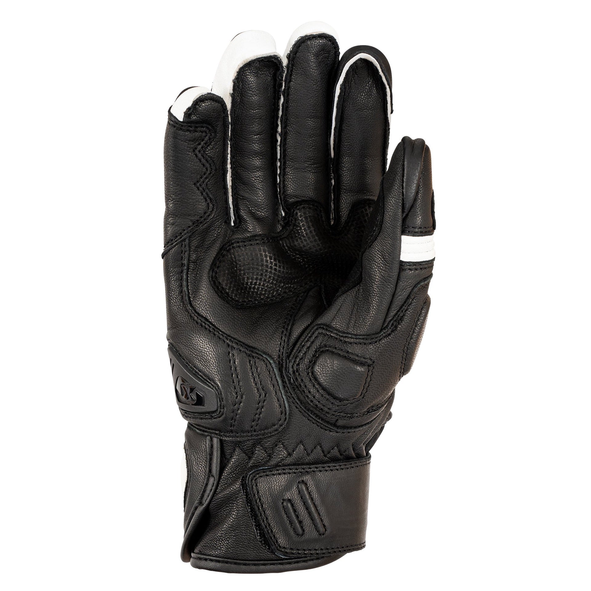 Oxford Cypher 1.0 Short Leather Mens Gloves - Black / White