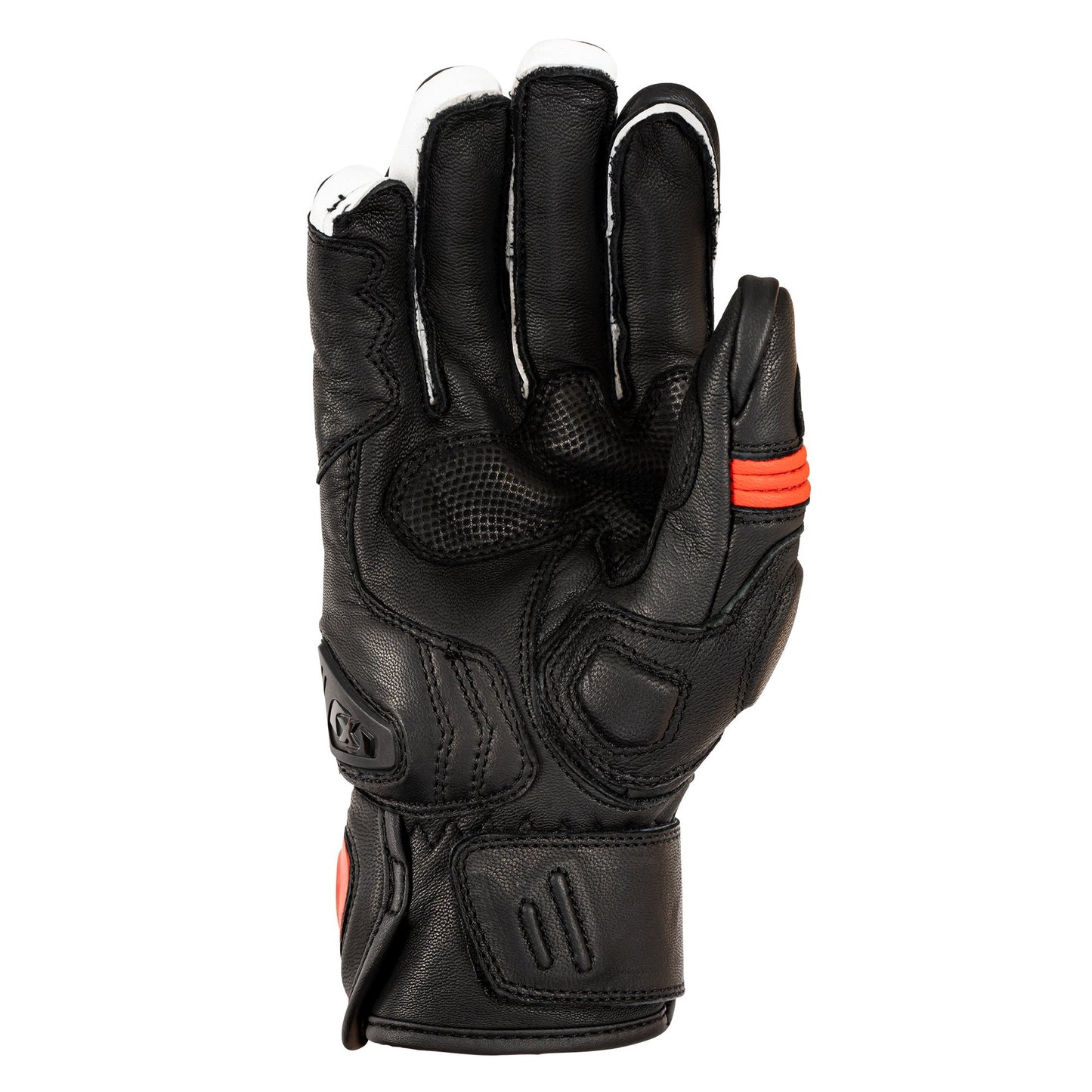 Oxford Cypher 1.0 Short Leather Mens Gloves - Black / Red / White