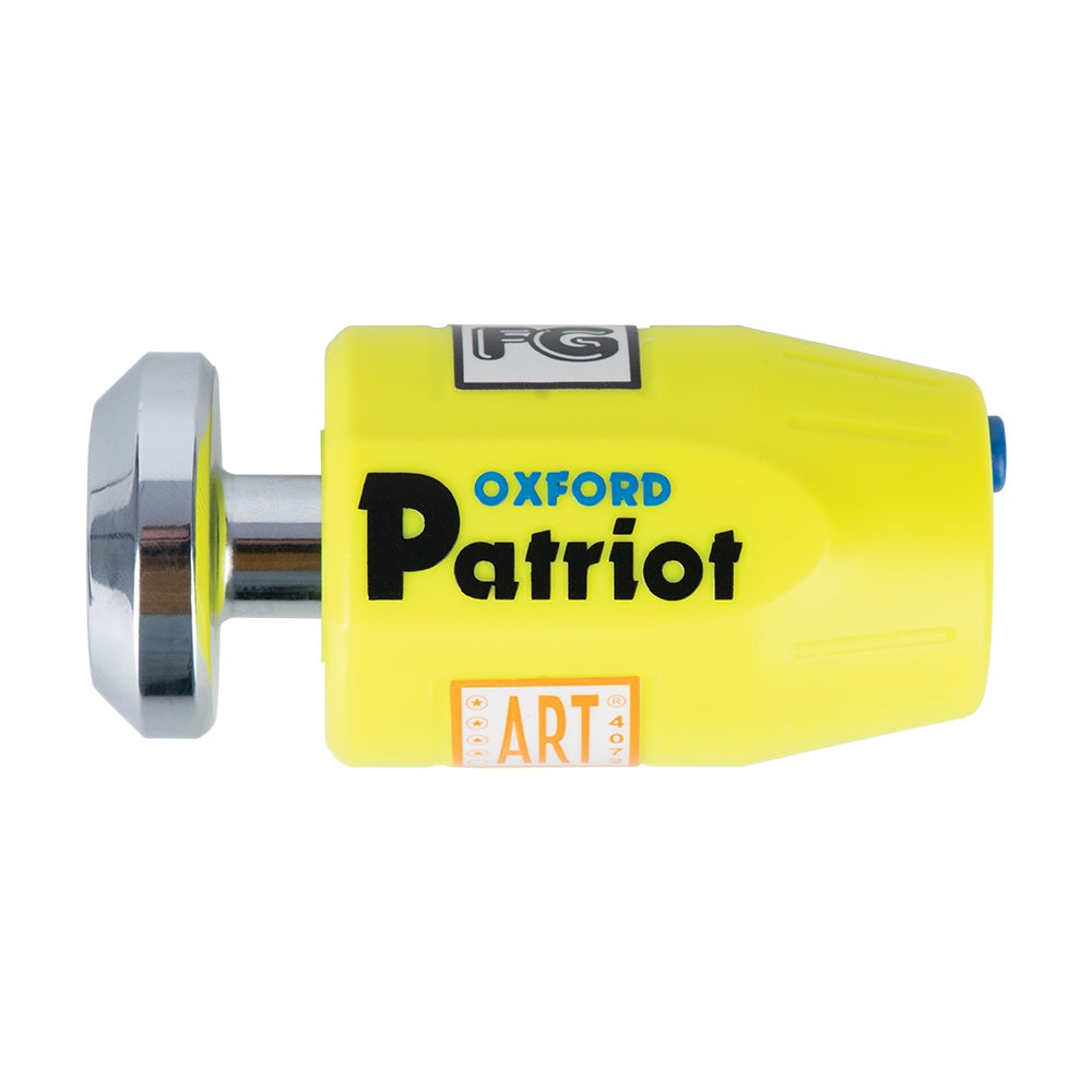 Oxford Patriot 14mm Pin Disc Lock Yellow