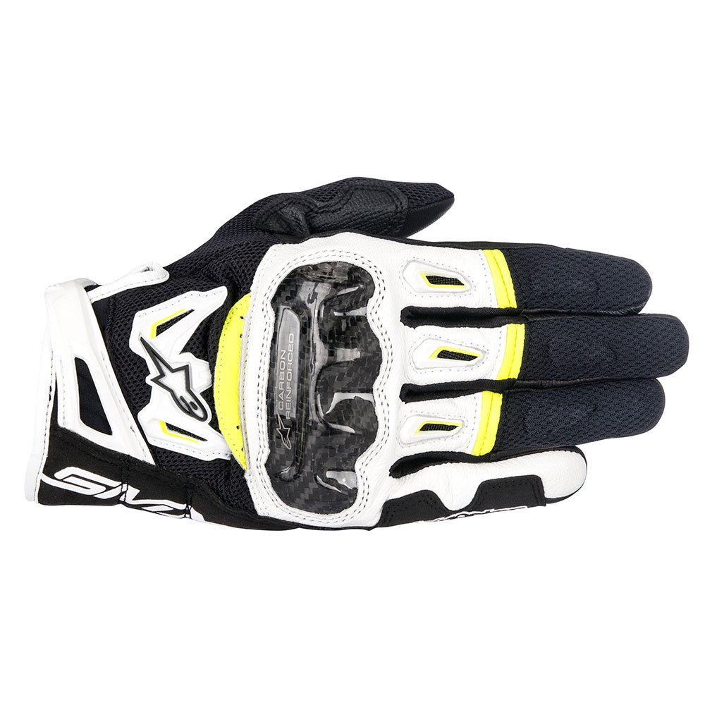 Alpinestars SMX-2 Air Carbon v2 Mesh Men's Gloves - Black / White / Yellow