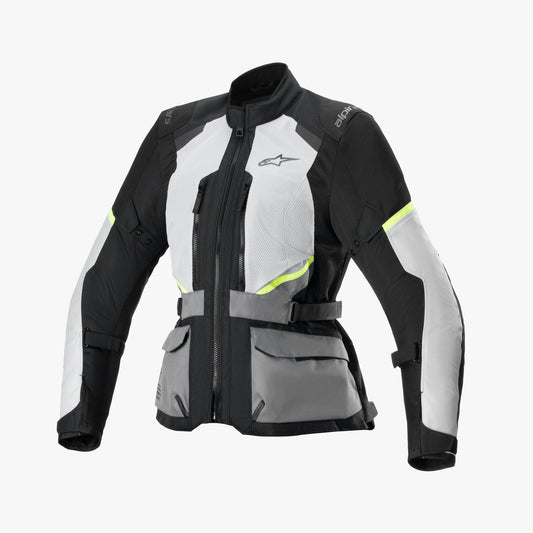 Alpinestars Stella Andes Air Textile Drystar Waterproof Jacket - Ice Grey / Dark Grey / Black