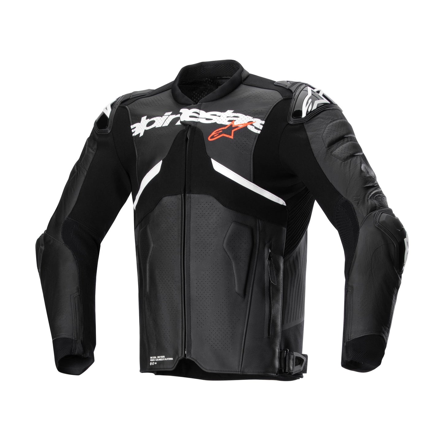 Alpinestars Atem V5 Leather Sports Jacket - Black / White