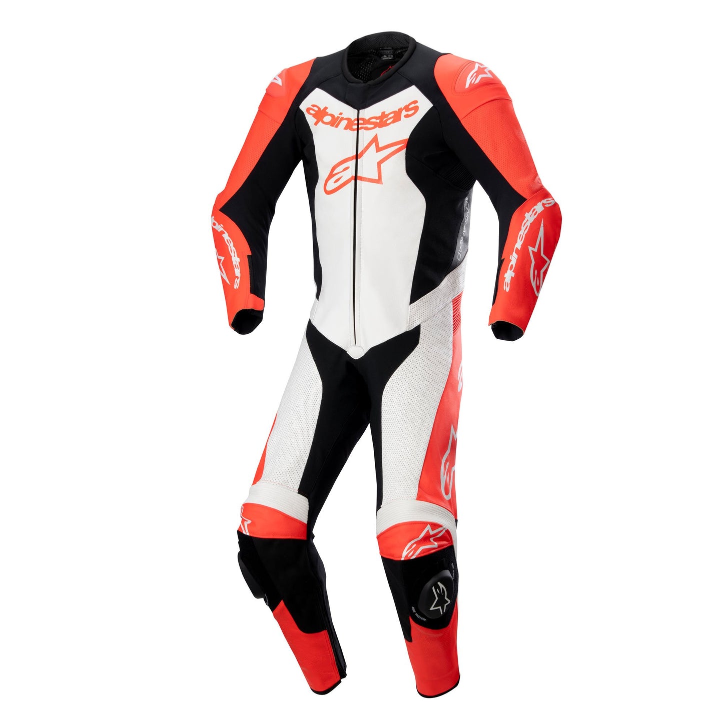 Alpinestars GP Force Lurv 1 Piece Leather Suit - Red / Fluo / White / Black