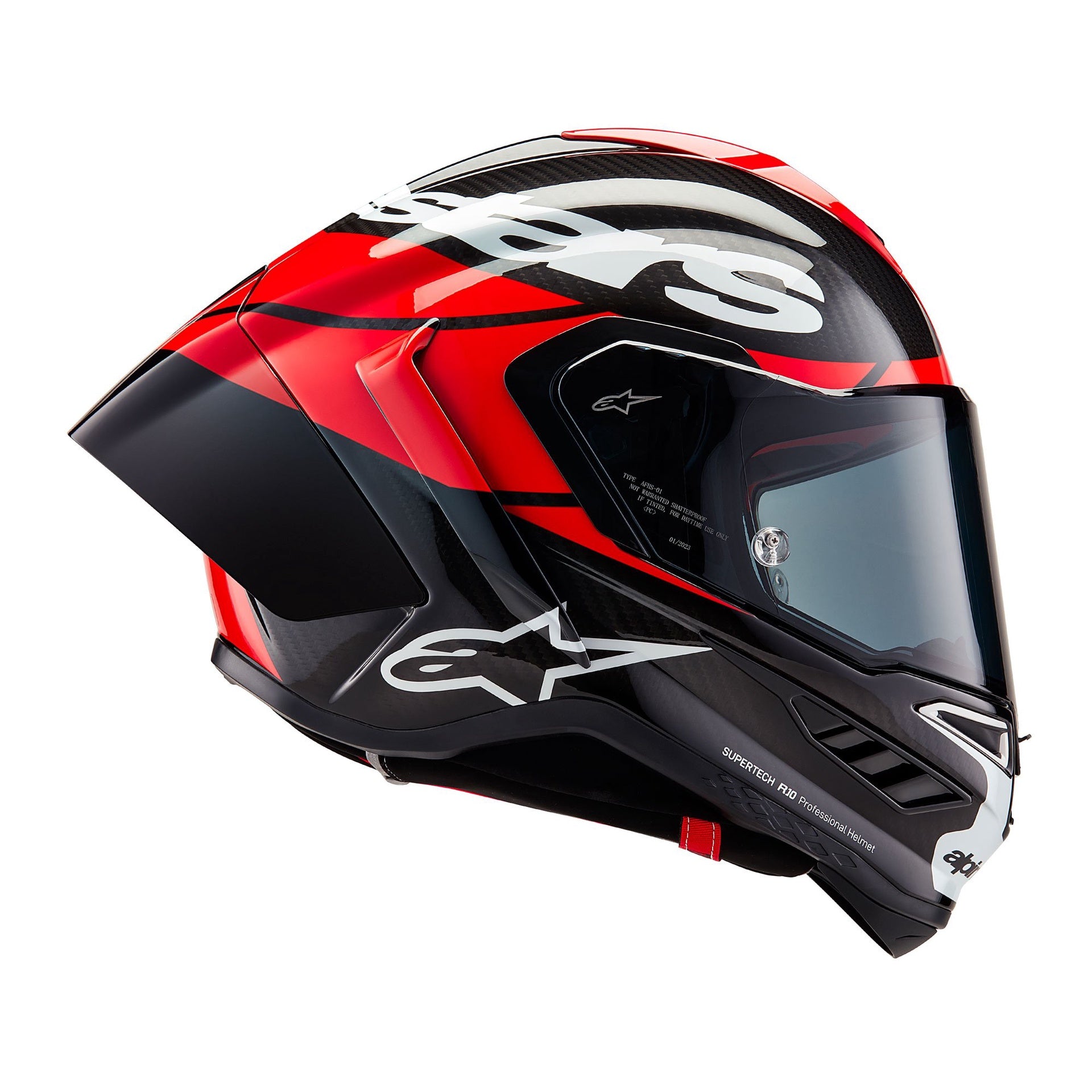 Alpinestars Supertech R10 Element ECE 06 FIM - Black Carbon / Bright Red