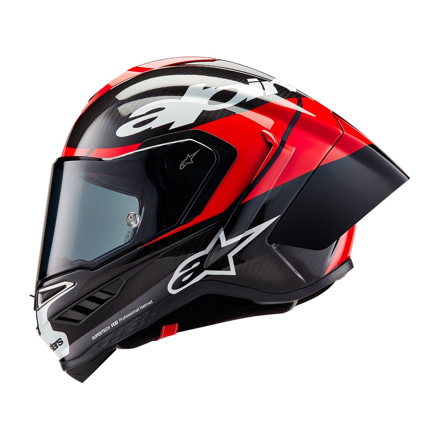 Alpinestars Supertech R10 Element ECE 06 FIM - Black Carbon / Bright Red