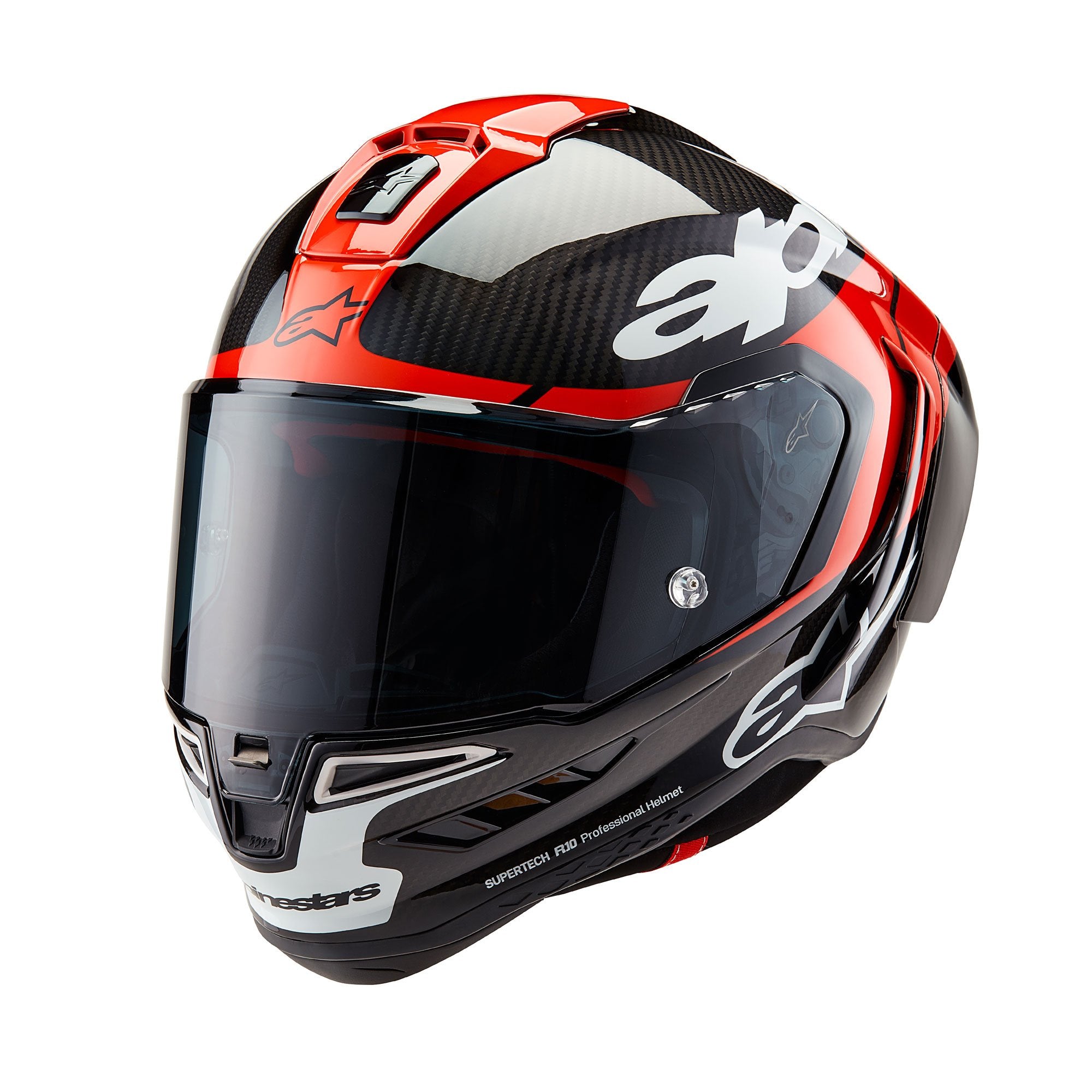 Alpinestars Supertech R10 Element ECE 06 FIM - Black Carbon / Bright Red