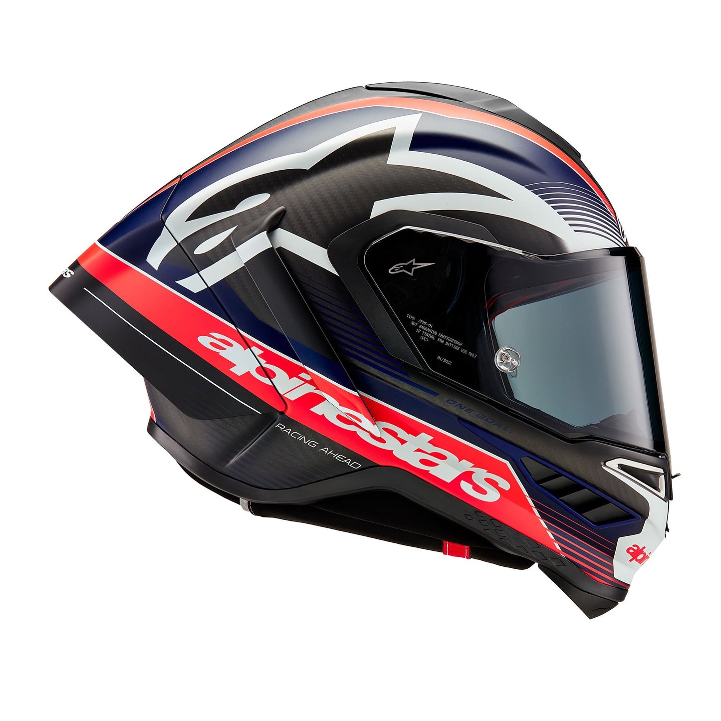 Alpinestars Supertech R10 Team ECE 06 FIM - Black Carbon / Red Fluo / Dark Blue Matt