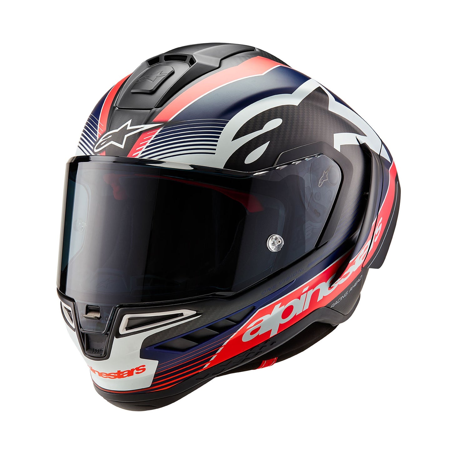 Alpinestars Supertech R10 Team ECE 06 FIM - Black Carbon / Red Fluo / Dark Blue Matt