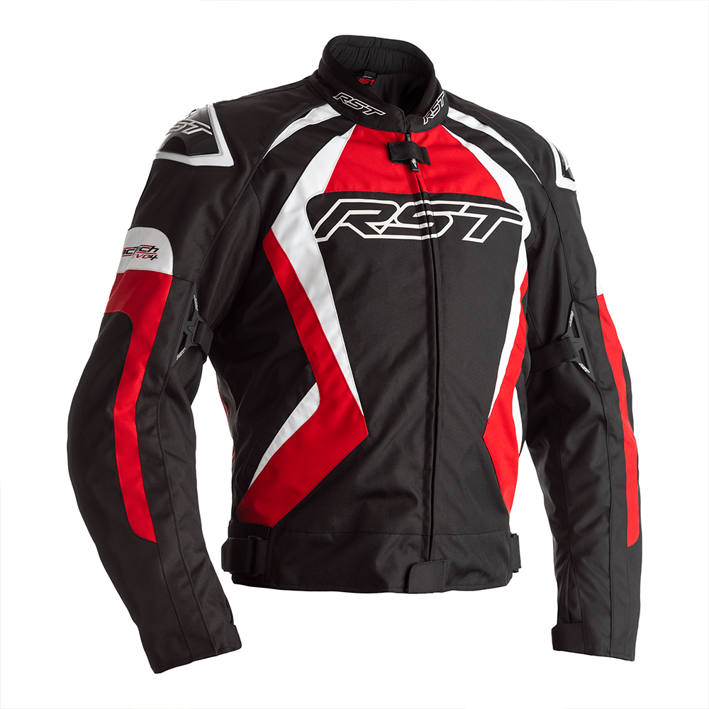 RST Tractech Evo 4 CE Mens Textile Jacket - Black / Red .