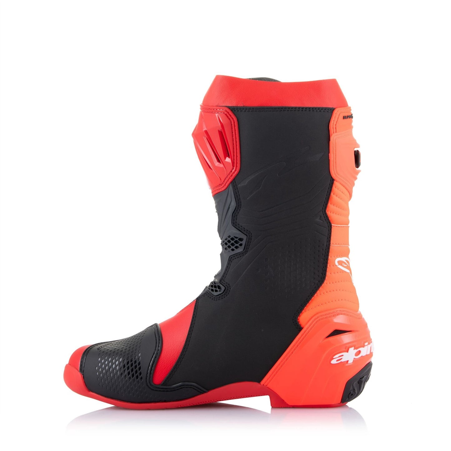 Alpinestars Supertech R Racing Boots - Bright Red / Red Fluo