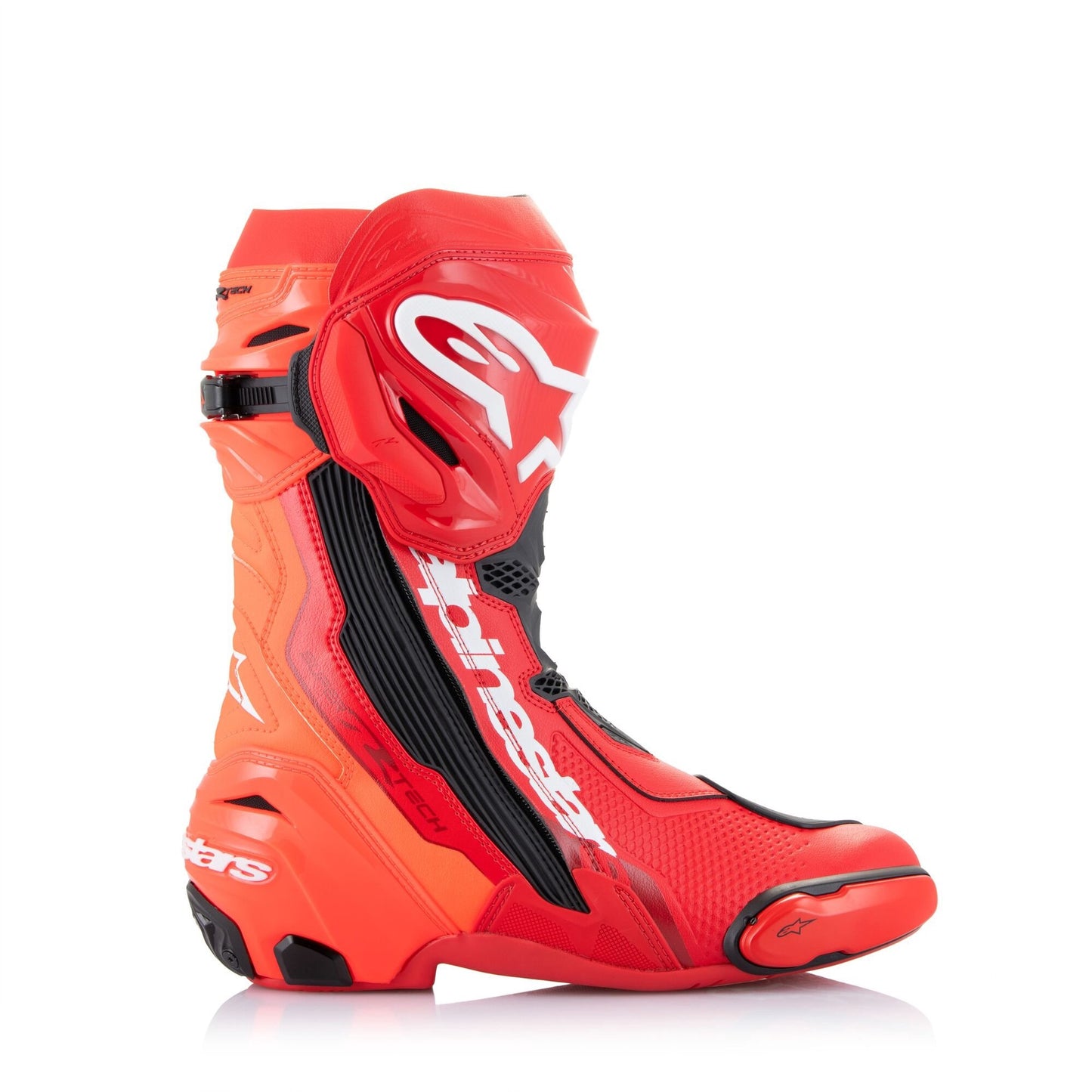 Alpinestars Supertech R Racing Boots - Bright Red / Red Fluo