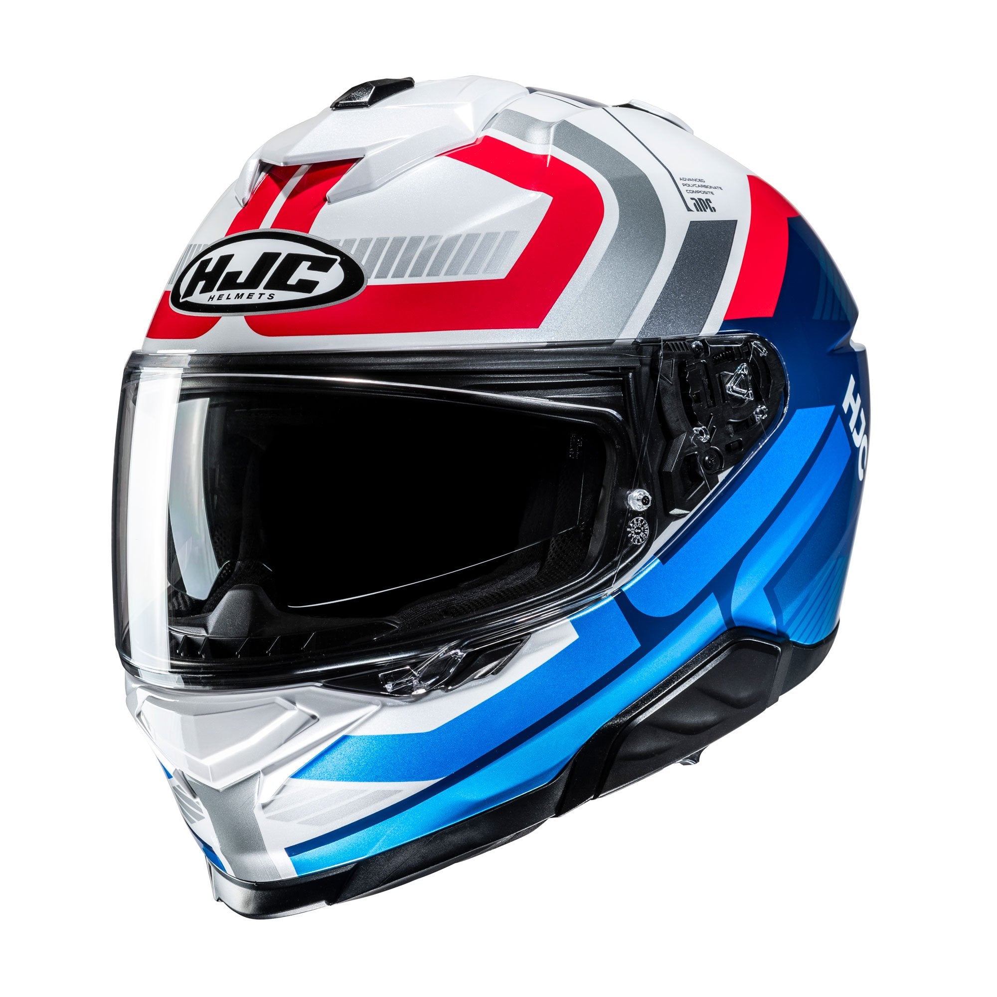 HJC I71 Full Face Helmet Viz - White / Red / Blue