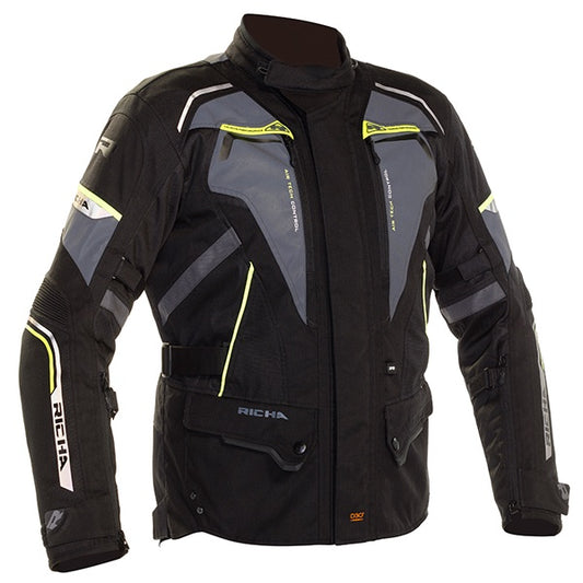 Richa Infinity 2 Flare Men's Jacket - Black / Grey / Fluo