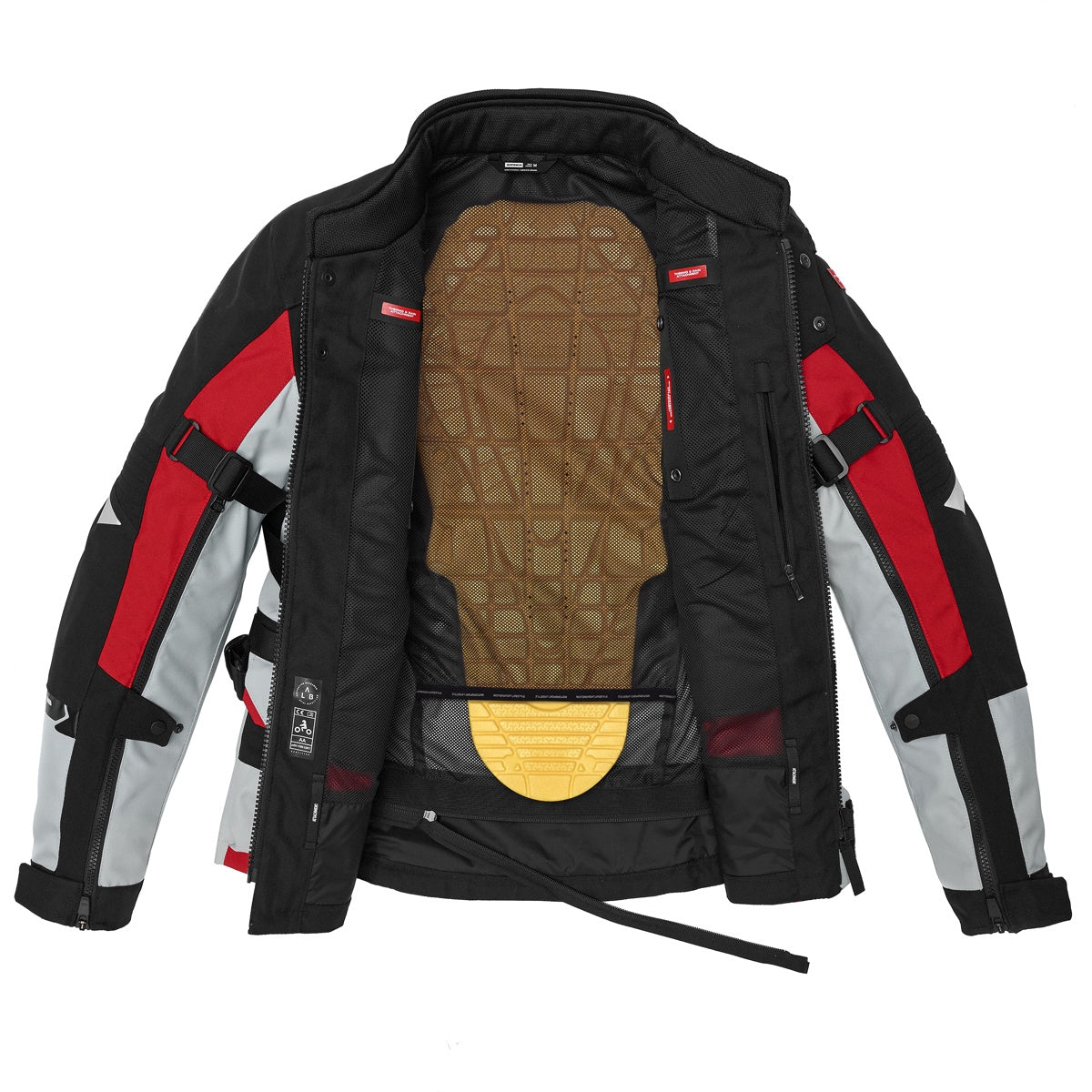 Spidi All Road CE AA Waterproof Textile Jacket - Black / Red