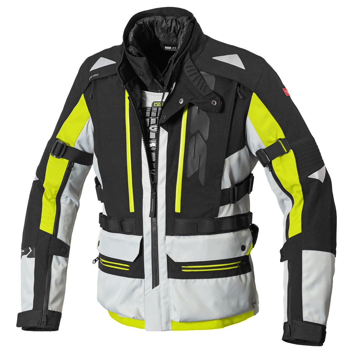 Spidi All Road CE AA Waterproof Textile Jacket - Black / Yellow