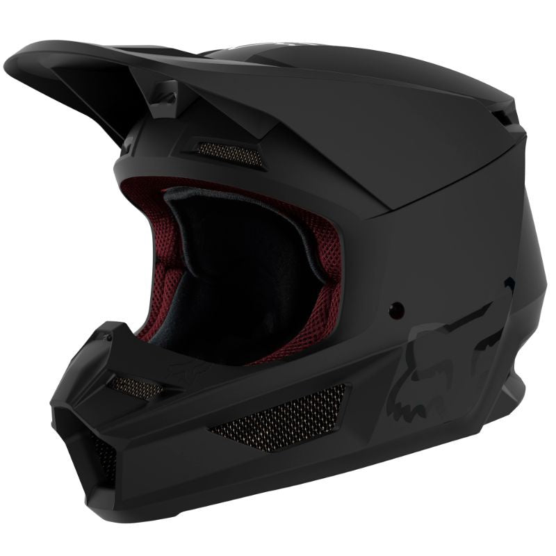 Fox Youth V1 Plain MX21 - Matte Black