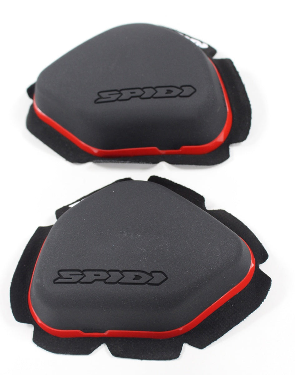 Spidi Racing Knee Sliders - Black / Red