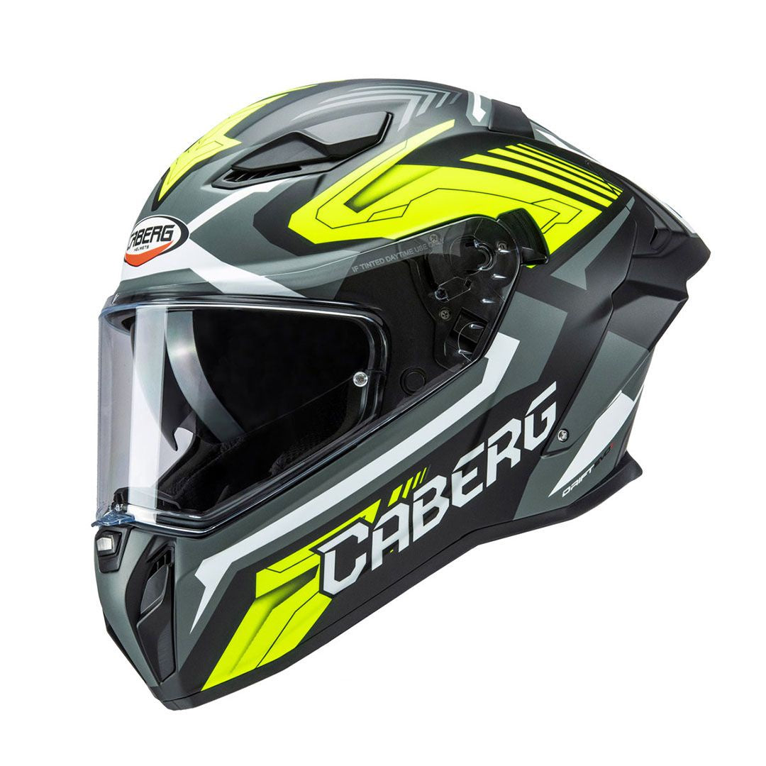 Caberg Drift Evo II Jarama Matt - Black / Grey / Yellow Fluo