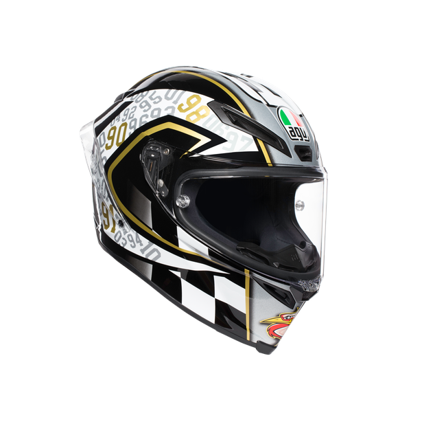 AGV Corsa R Capirex Replica Helmet - Black / White / Gold