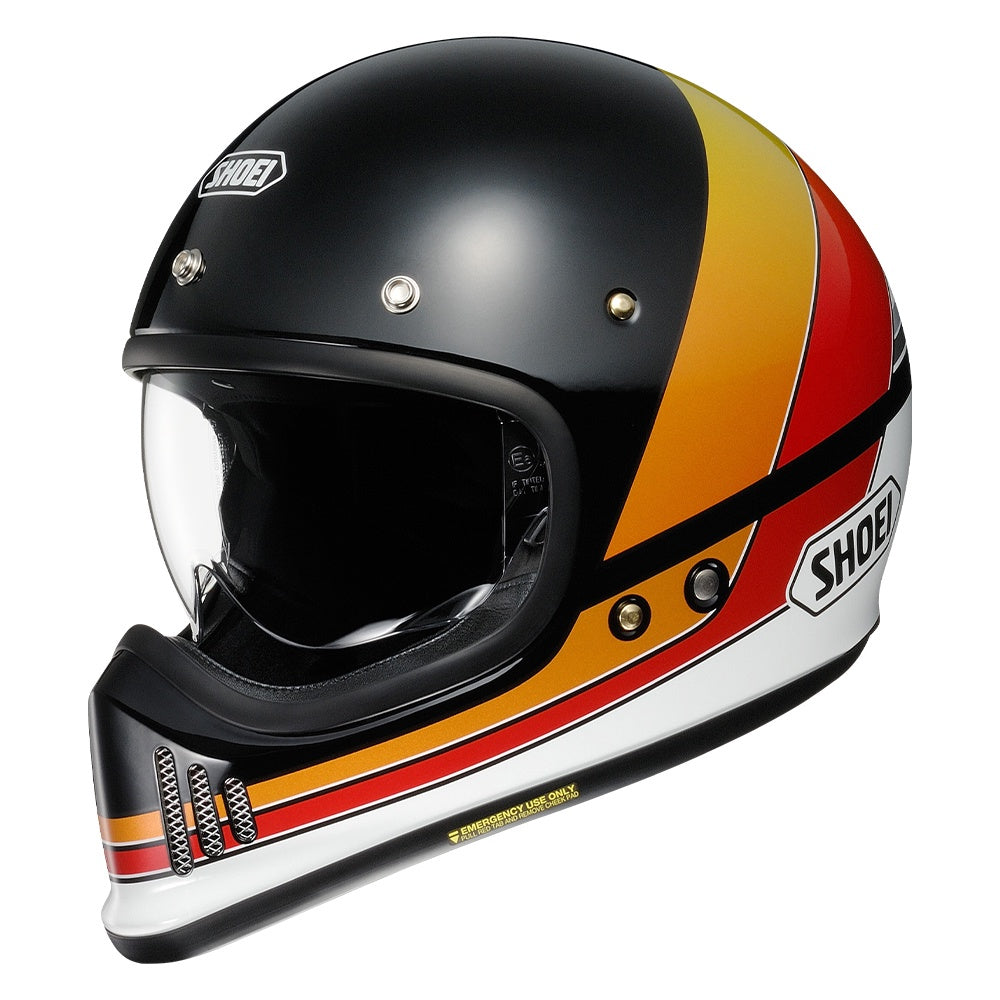 Shoei Ex-Zero Retro Helmet - Equation Black / Orange / Red