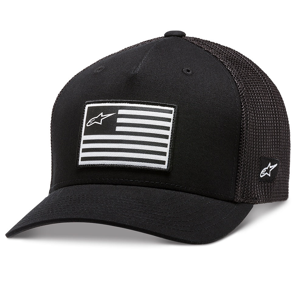 Alpinestars Flag Snapback Hat Black Black