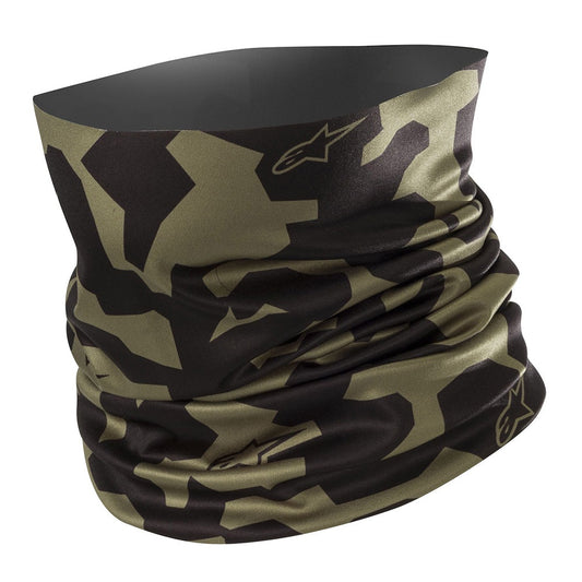 Alpinestars Camo Neck Tube Mili Green Blk